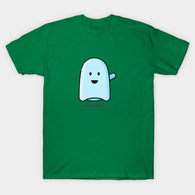 Halloween Ghost T-Shirt by Lionti_design